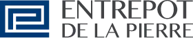 Logo of Entrepôt de la Pierre, a retailer of premium porcelain stoneware tiles in Mauritius.
